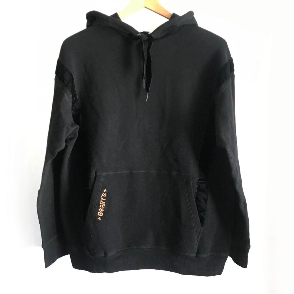 NWT ALALA x  Barry's Bootcamp Black Rail Velvet Trim Hoodie XS